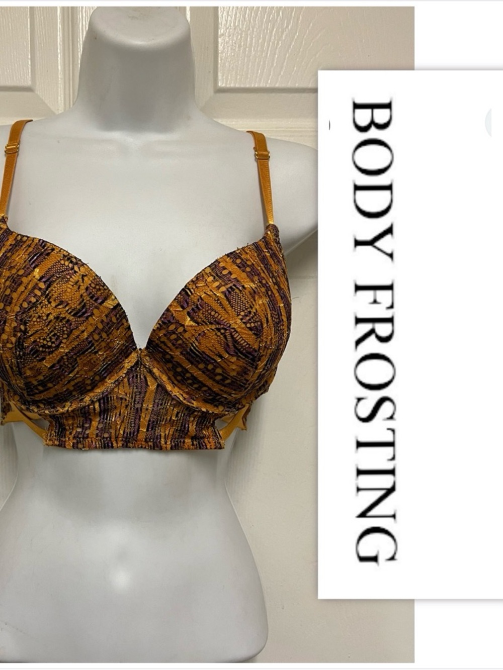 Body Frosting Decorative Bustier Bra